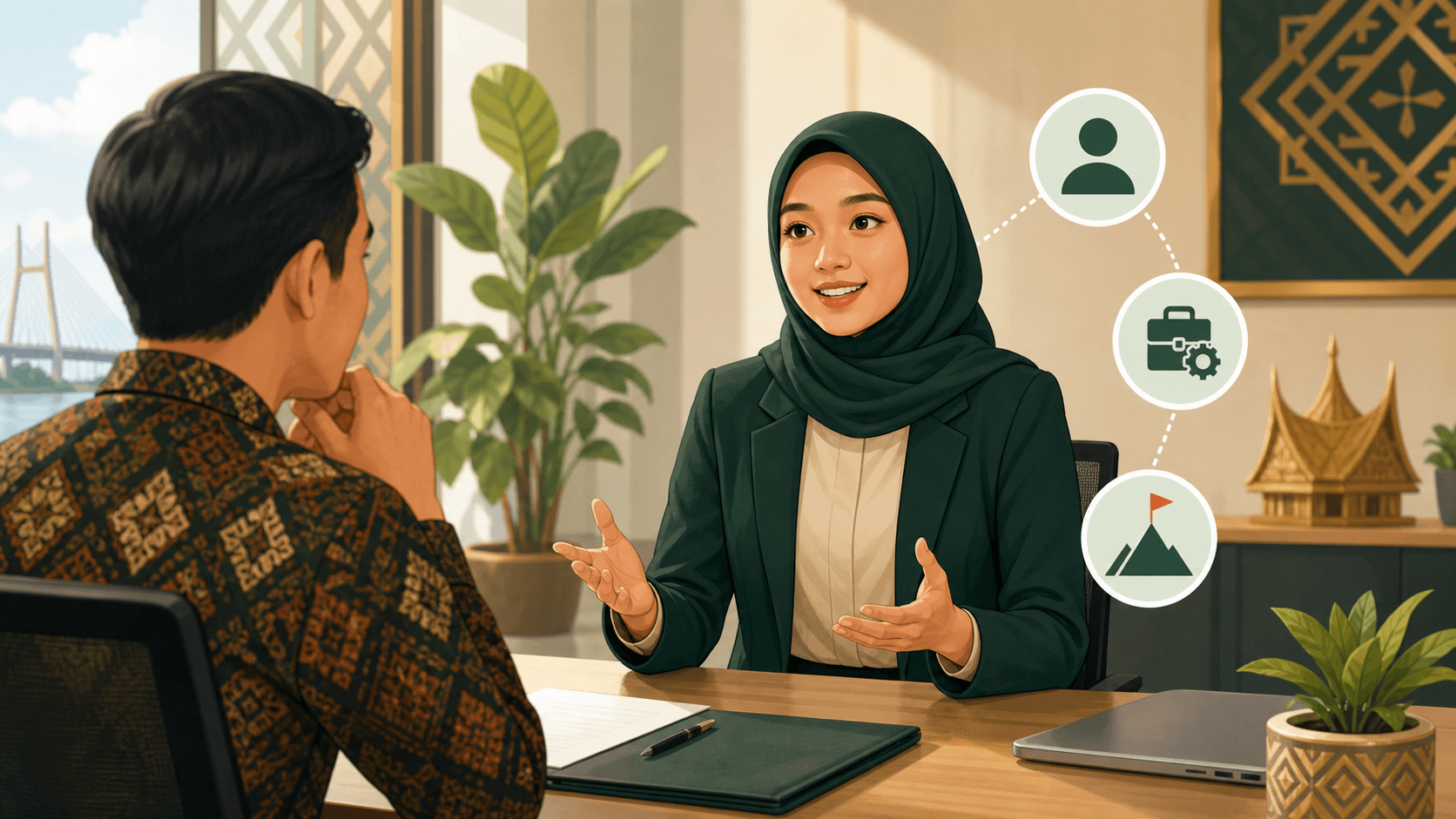 Ilustrasi Cara Menjawab Pertanyaan “Ceritakan Tentang Diri Anda”